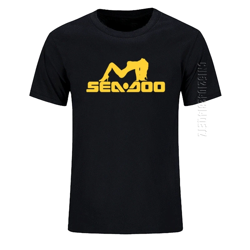 Summer New Men Classics Sea Doo Seadoo Moto Black Funny Graphic O Neck Oversized Cotton Classic T Shirt