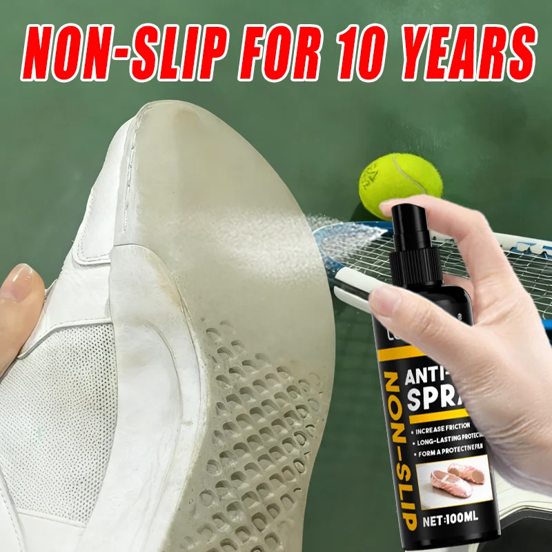 LOORSAN 100ml Shoe Grip Enhancer Spray Boosts Traction Long-Lasting Anti-Slip Easy Application Non-Toxic for Active Wear