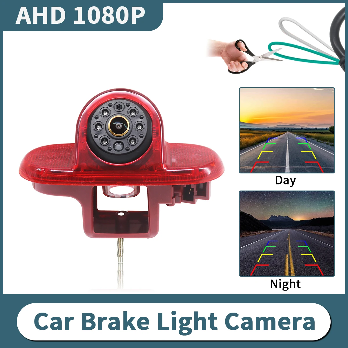 

AHD 1080P 170 ° Камера заднего вида для стоп-сигналов Renault Trafic 2001-2014, Opel/Vauxhall Vivaro, Nissan Primastar