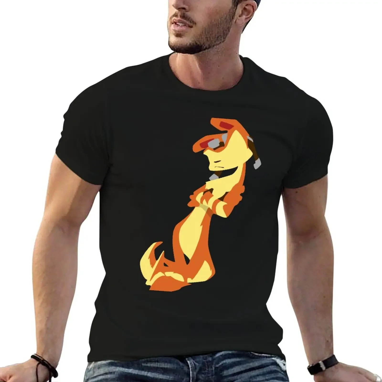 

Jak and Daxter-Daxter(No eyes variant) T-Shirt for a boy boys animal print anime tshirt graphics oversized t shirts for men
