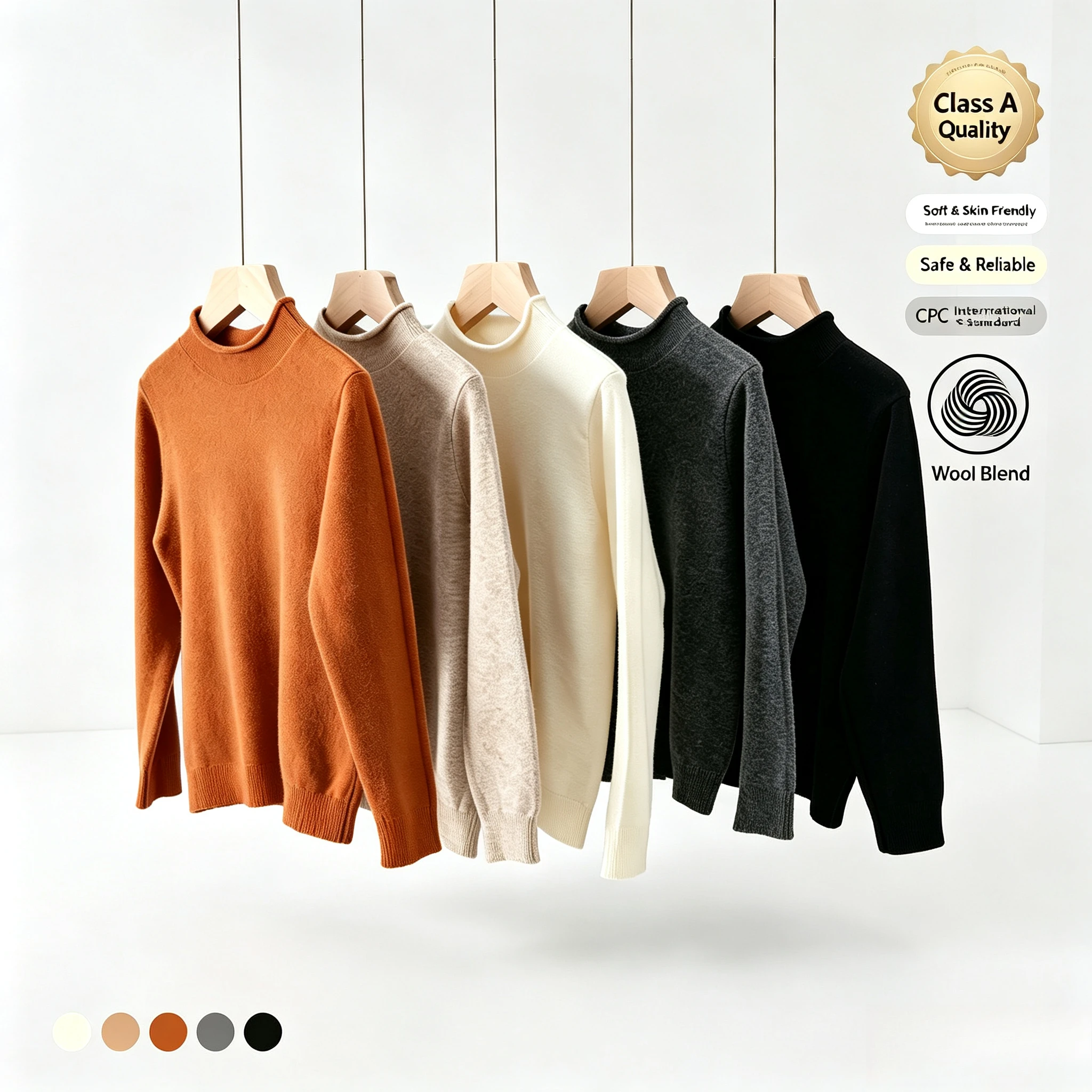 Kids Crew Neck Sweater Soft Knit Pullover Warm Fall Winter Basic Top for Boys Girls Casual School Daily Wear Children 4-12 Years