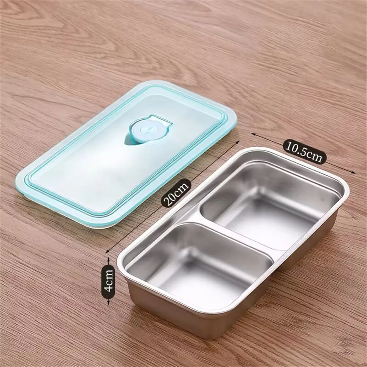 DT81 4 Pack Stainless Steel Containers Reusable,Compartment Food Storage Containers with Leakproof Lids Prep Dishwasher Safe