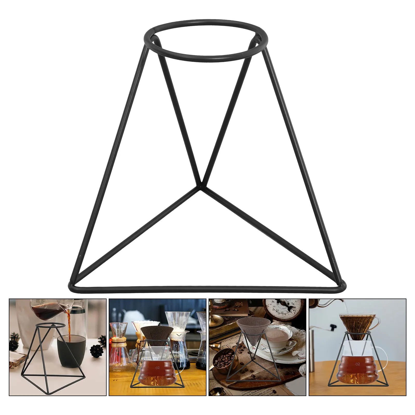 

Coffee Dripper Stand Metal Compact Size Stable Base Hand Brew Filter Rack Coffee Bar Accessory Home Cafe Holder Iron Rack