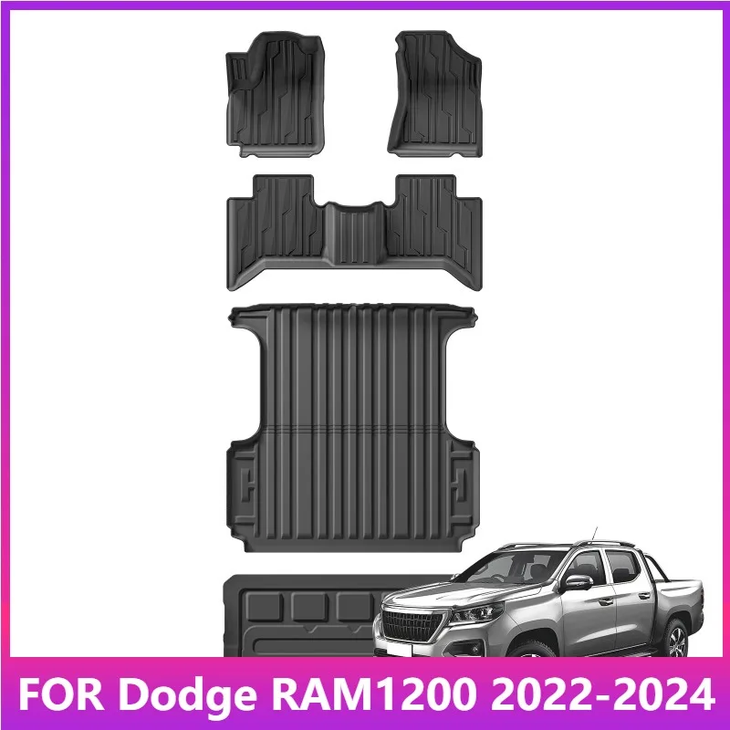 

Floor Mat for Dodge RAM1200 2022-2024 Peugeot LANDTREK Fiat TITANO Changan Kaicene F70 Fuel Oil Cargo Liner Truck Bed Mats