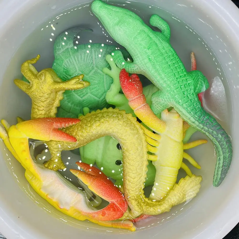 Modello di aragosta Simulazione Aragosta Tartaruga Granchio Drago Rana Coccodrillo Action Figure Sealife Animali Collezione educativa Giocattolo per bambini