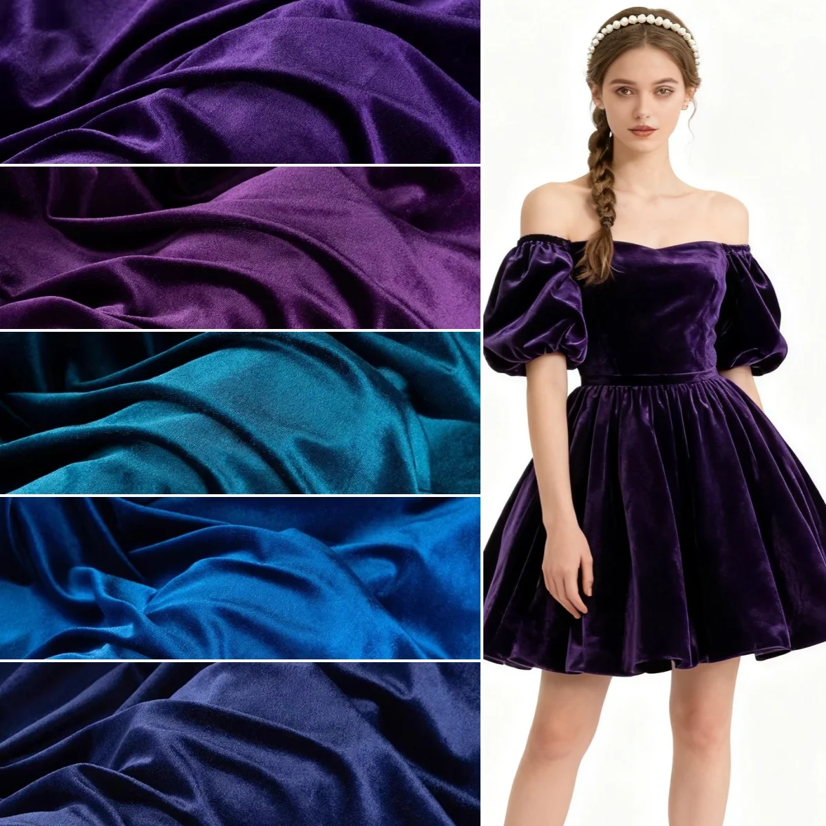 

Dark series soft elastic velvet fabric DIY background wedding party decoration curtain background and photography sewing fabric