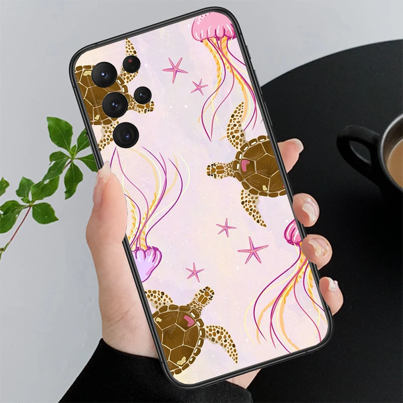 

Sea Turtles Funda Phone Case For Samsung Galaxy S25 S24 S23 S22 S21 Ultra S24 S23 S22 S21 S25 Plus S24 S20 FE