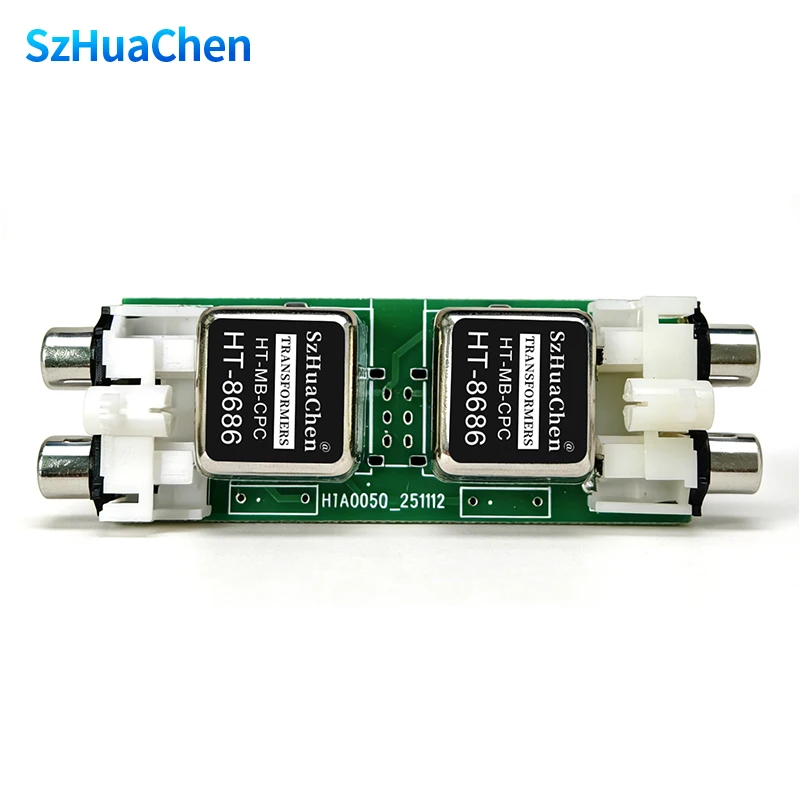Professional RCA Audio Isolator Bottom Noise Canceller Current Sound Eliminator Common Ground Pass Filter 1 PCS