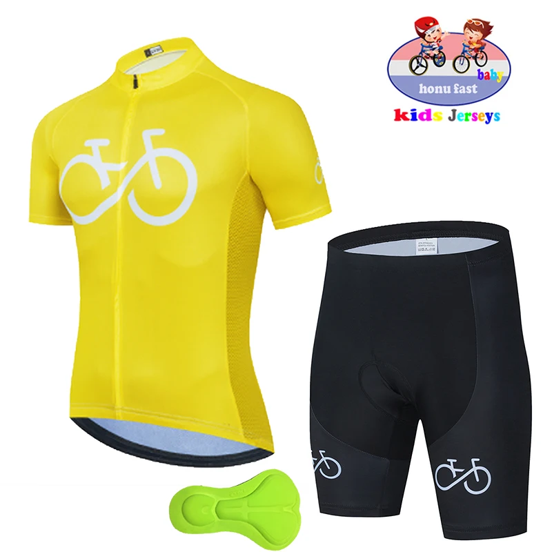 2023 Childrens Cycling Clothes Summer Kids Shorts Jersey Biking Suit Child Clothes MTB Children\'s Cycling Wear Equipment