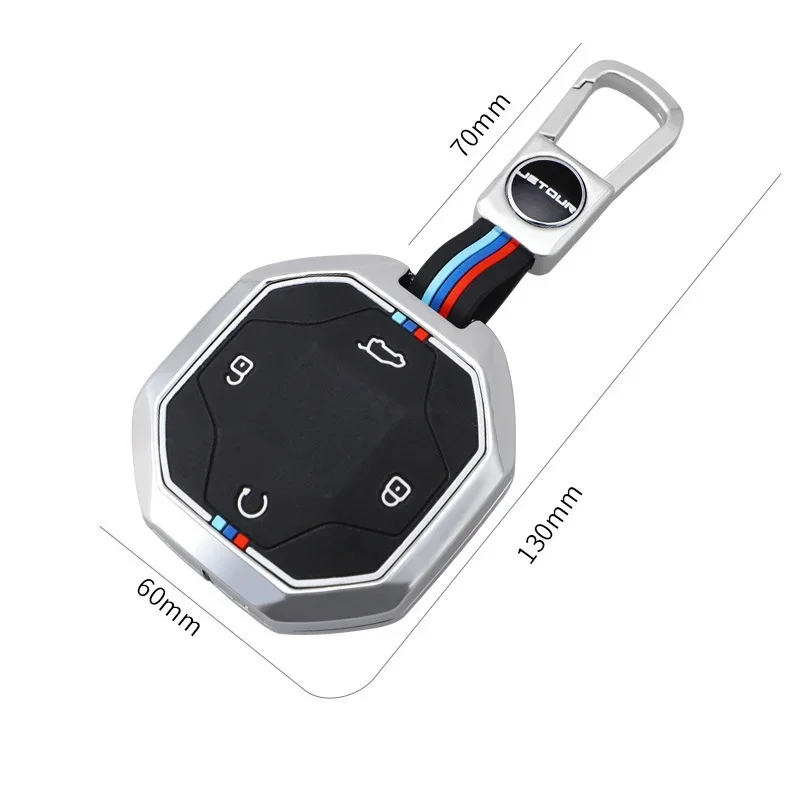 

For Jetour Traveler T2 2025 2024 2023 Car Key Case Cover Shell Protector Auto Remote Smart Keychain keyless Entry Accessories