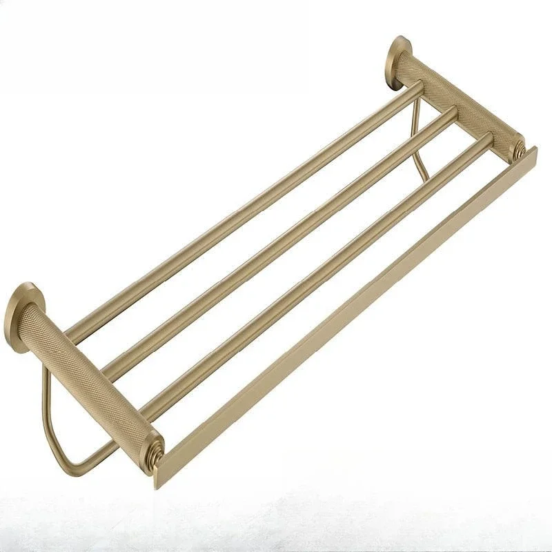 

All-copper towel rack, mobile phone holder, tissue holder, toilet brush brushed gold, gun gray.