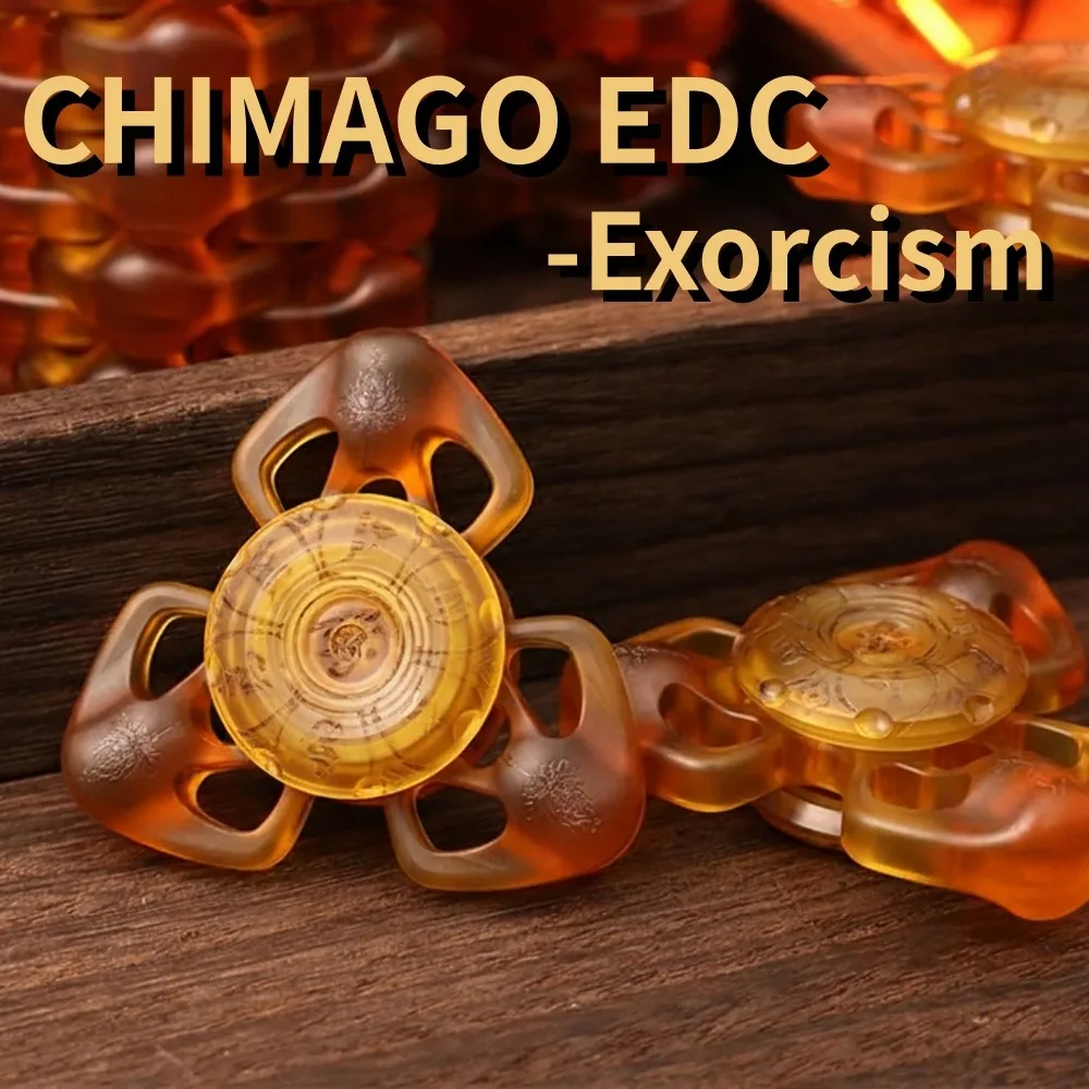 

CHIMAGO EDC Экзорцизм PEI Трехлистный Спиннер Непоседа Игрушки Для Взрослых Офисные Настольные Аксессуары Игрушка Для Снятия Стресса