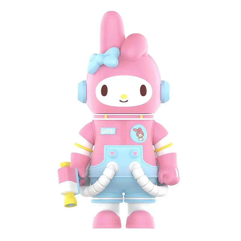 2024 Sanrio Authentic Molly 400% Mega Space Kawaii  Hello Kitty Melody Kuromi Figurine Toy  Ornaments Children'S Birthday Gift