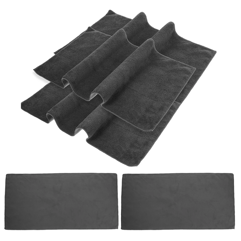 

5pcs Drying Towels 30x60cm Double Sided Deer Skin Car Wash Hair Drying Home Cleaning Cloth Vehicle Rag Absorbent