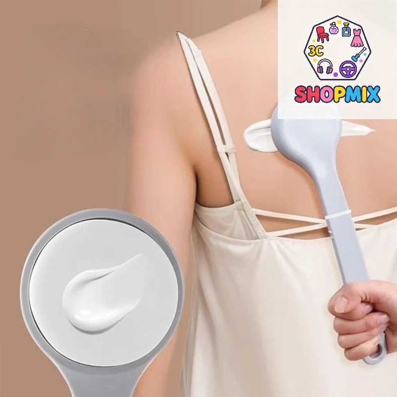 1Pcs Multi-Function Lotion Sunscreen Ointment Applicator Long Handle Body Cleaner Shower Brush Sunscreen Back Applicator