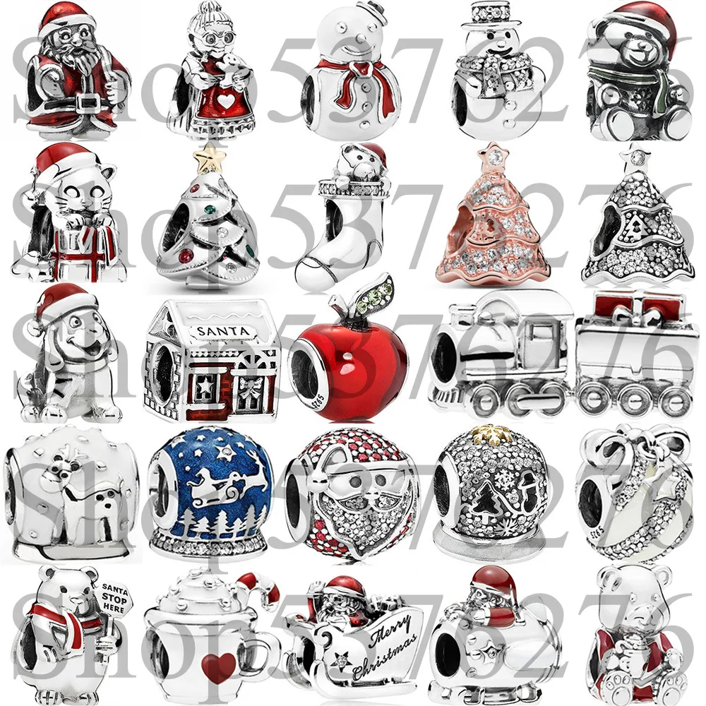 

Стерлингового Серебра 925 пробы, бусина Jolly Sleighing St. Nick Santa in Space House, подвеска, подходит для модного женского браслета, подарок, ювелирные изделия своими руками