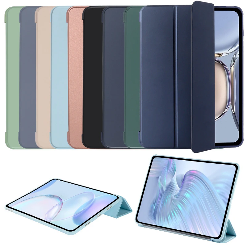 

FOR OPPO pad SE11 protective case silicone soft shell Tri-Fold smart sleep leather case