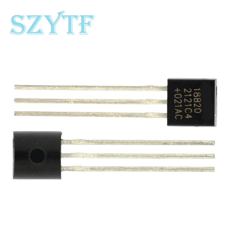 5-100pcs DS18B20 DS18B TO-92 Chip Programmable Digital Thermometer Temperature Sensor Temperature Acquisition TO-92