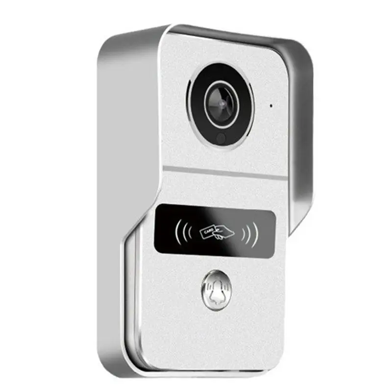 AT02-1080P 10 Inch 7 Color Touch Screen Wireless Wifi Video Doorbell Smart TUYA Home Intercom Kit For RFID Access EU Plug