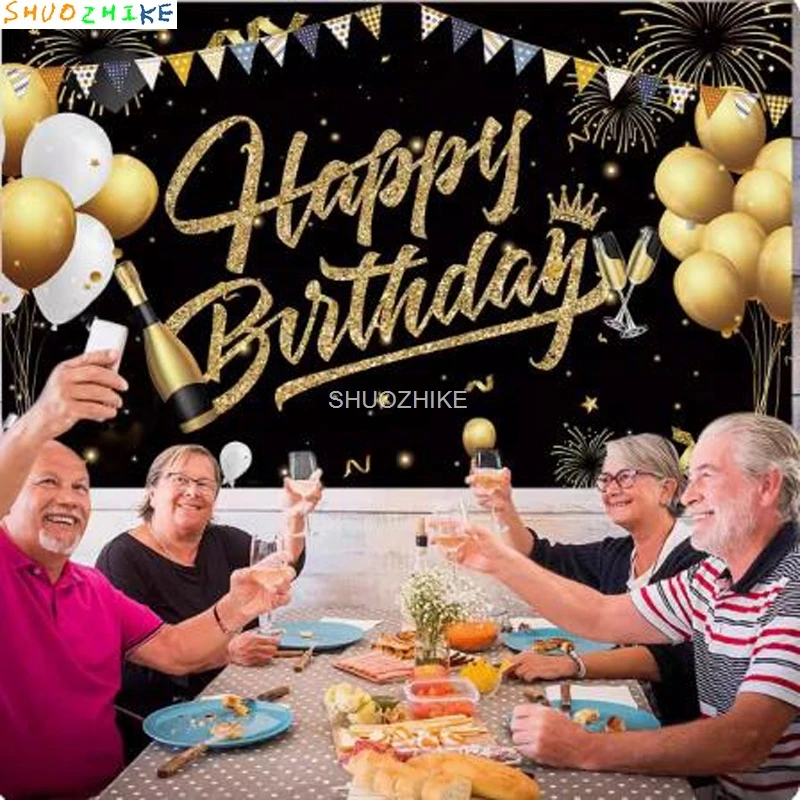 الذهب بريق زينة عيد ميلاد خلفية للتصوير الفوتوغرافي ديكور حفلة خلفية راية لالتقاط الصور استوديو الدعائم QQ-01