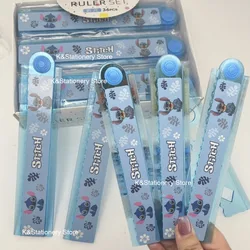 Cartoon Stitch Image Rotating Folding Ruler Children's Primary School Student Multi Functional Back To School Ruler Stationery