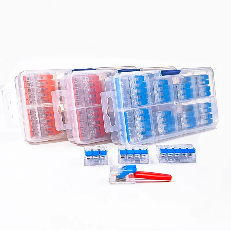 Quick terminal wire connector mixing box Multi-color compact universal for 0.5-4.0mm cable home wiring splitter