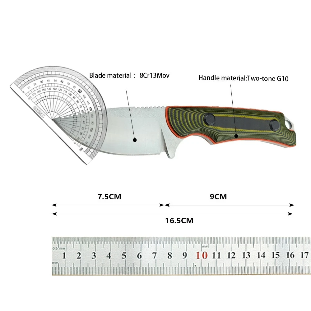 BM Hidden Canyon 15017 Rucksack-Reisemesser für Dschungelabenteuer mit feststehender Klinge, EDC-Messer für Camping, Angeln, Klettern, tragbarer Cutter – Detail 8