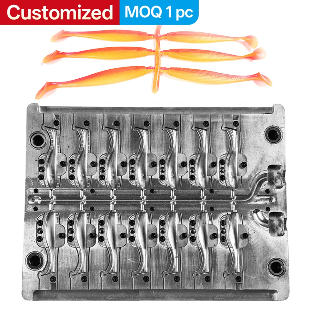 OEM Injection Molds for Fishing Lures 3D Aluminum, Stainless Steel Molds CNC Machining Centers Milling Service Custom Metal Mold