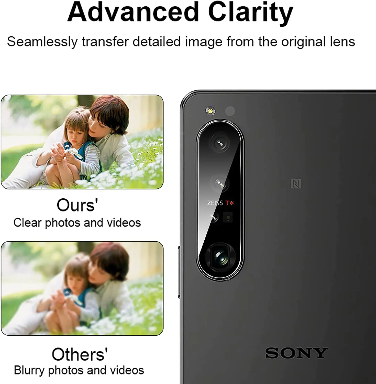 2.5D 9H Tempered Glass Camera Lens Protector for Sony Xperia 1 ii iii IV 5 10 V Lens Glass