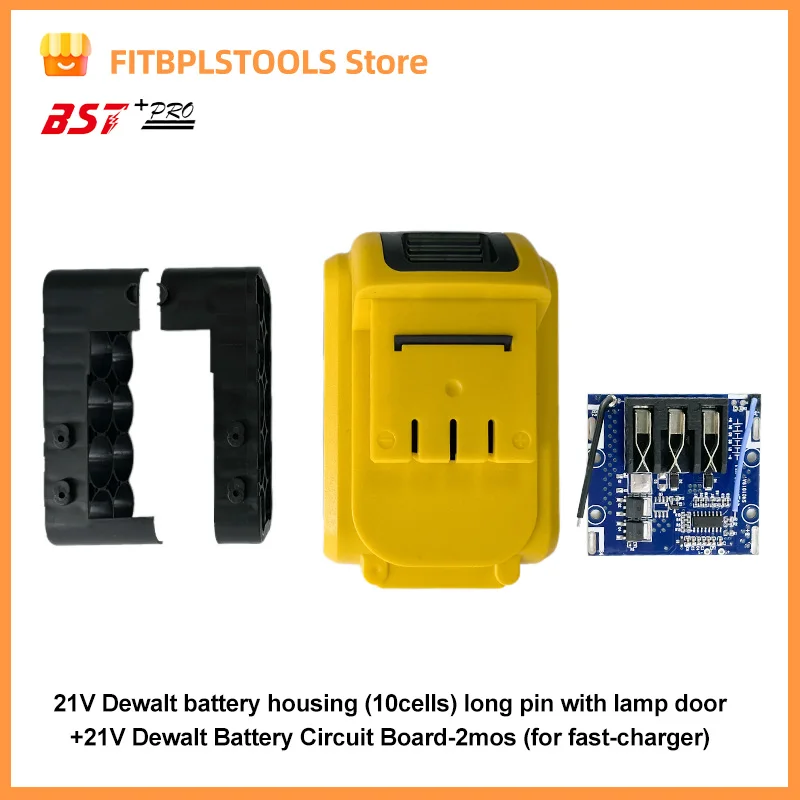 DC 21V  power tool manual lithium-ion battery protection board BMS circuit board+housing bracket