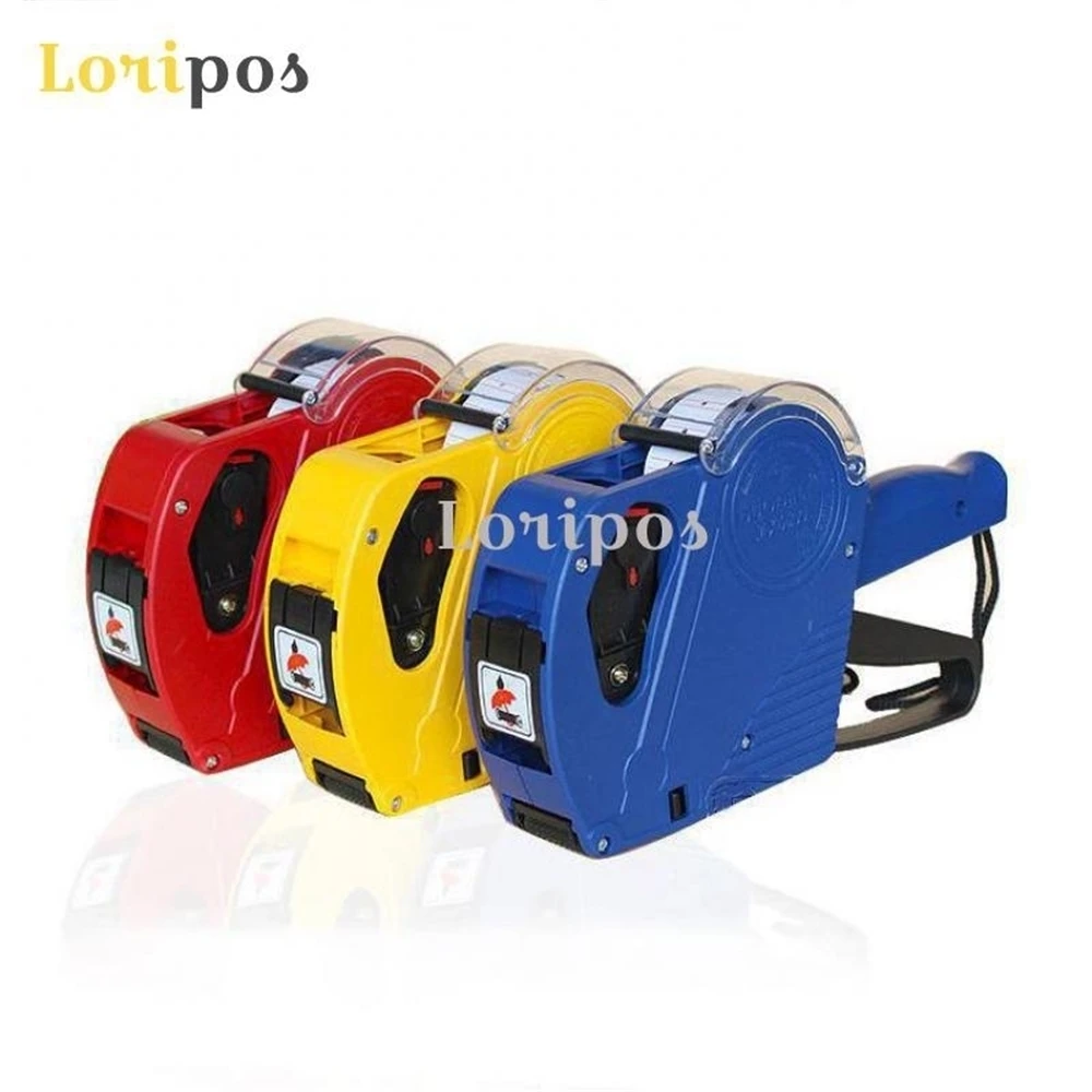 เครื่องติดฉลากราคาพลาสติก 1 บรรทัด 8 หลักพร้อมฝาปิดฉลาก, ปืนกําหนดราคาฉลากสติ๊กเกอร์มือถือ, เครื่องติดฉลากราคาวันที่ # 5500 เครื่องหมายแท็ก