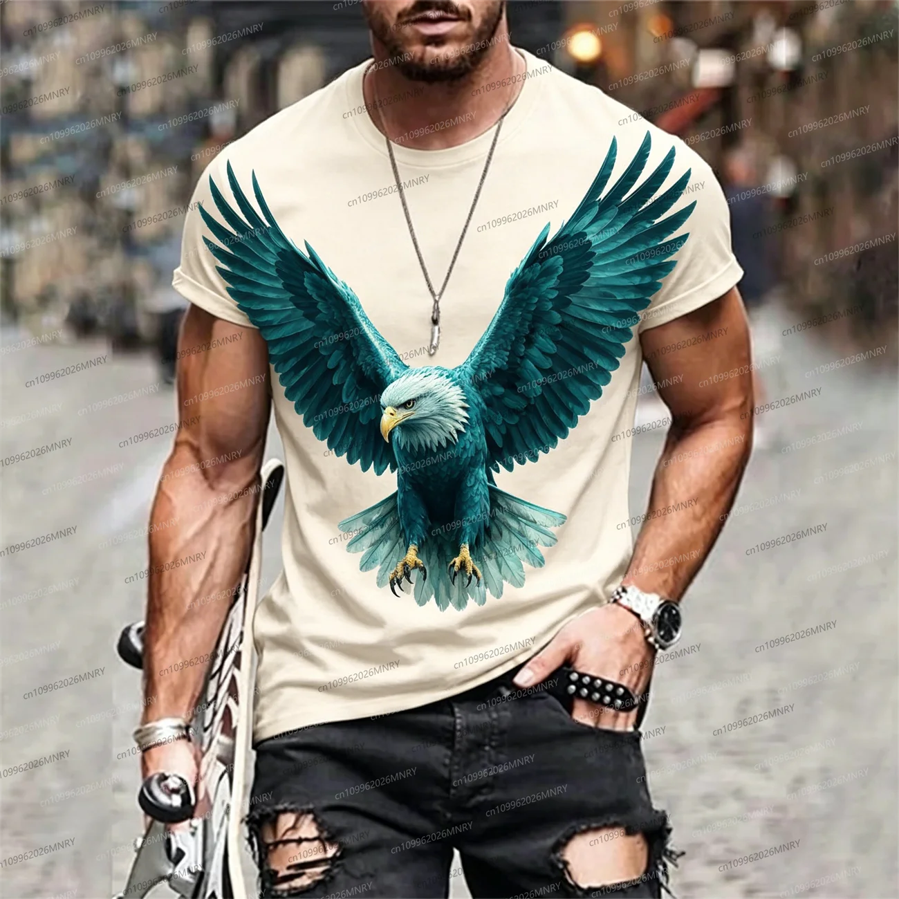3D Print Mens Short Sleeve Crew men T-Shirt Breathable Medium Stretch Casual Fashion Tee for Outdoor Party Weekend Wear Kid top