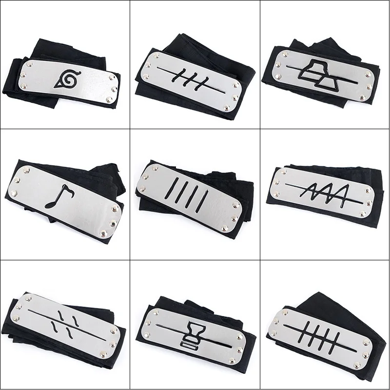 Anime Kakashi Headband Cosplay Costumes Accessories Toys Props Itachi Akatsuki Madara Sign Headband Figure Model Gifts