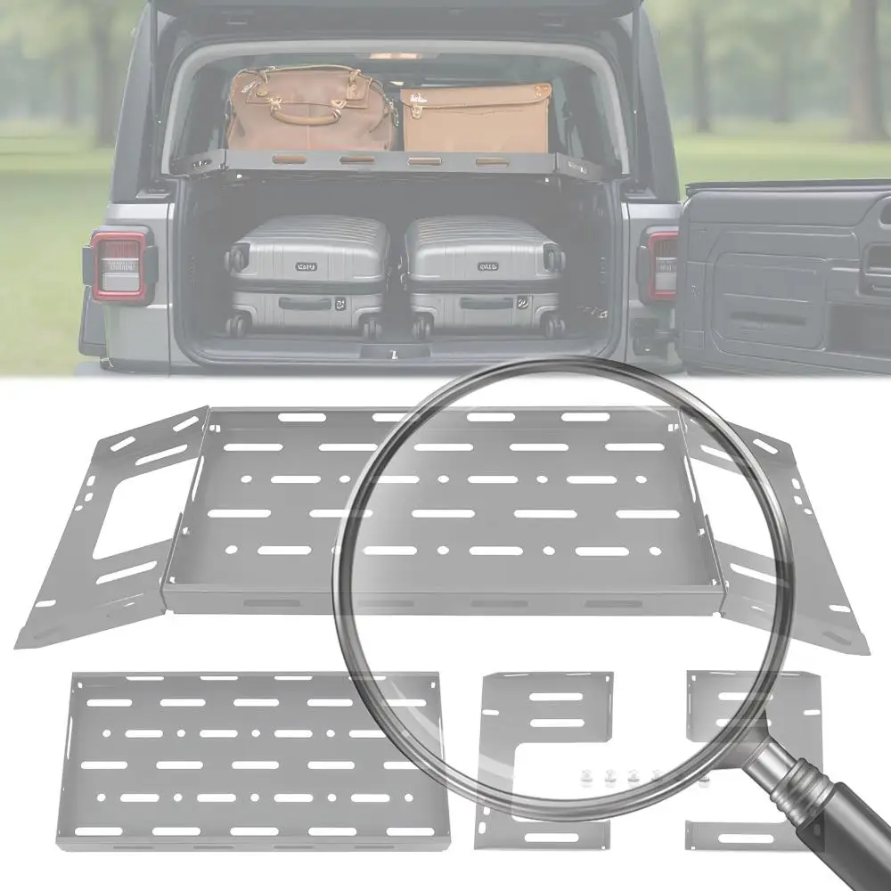 

Авто задняя багажная полка, держатель багажника, подходит для Jeep Wrangler JL, аксессуары, металлический держатель для багажа