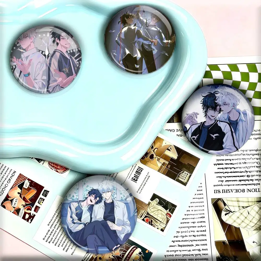 Anime S-Shiguang Dailiren 1 25 32 44 58 75mm Badges Personalized Round Brooches Pins Accessory Gift