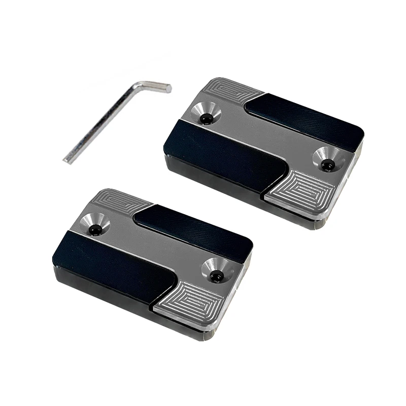 2PCS Motorcycle Accessories For HONDA TRANSALP700 TRANSALP 650 700 XLV transalp Front Brake Reservoir Fluid Tank Oil Cup Cover