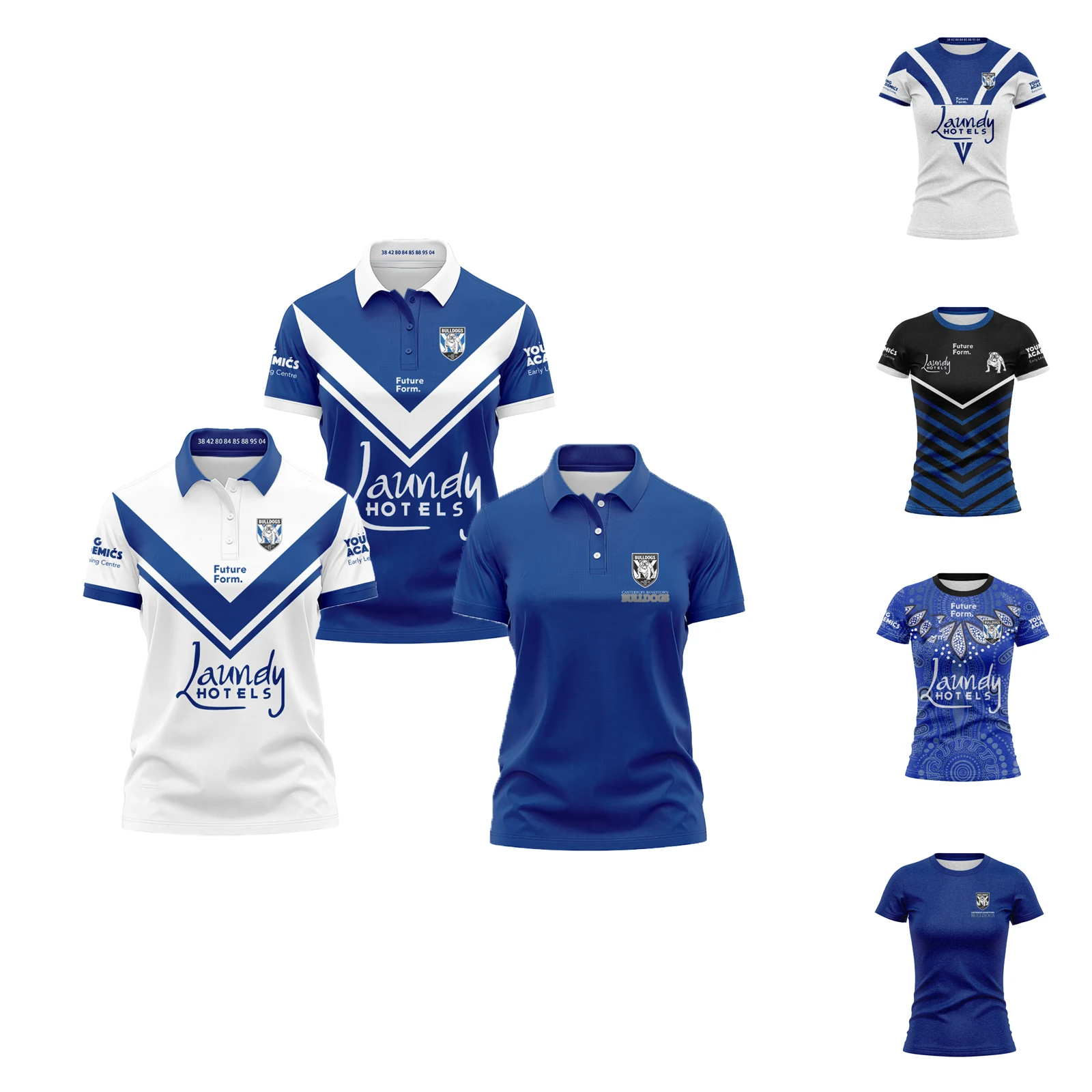 

2024 Bankstown Bulldogs Home/Away/Heritage/Indigenous Rugby Jersey Shirts For Women Customize