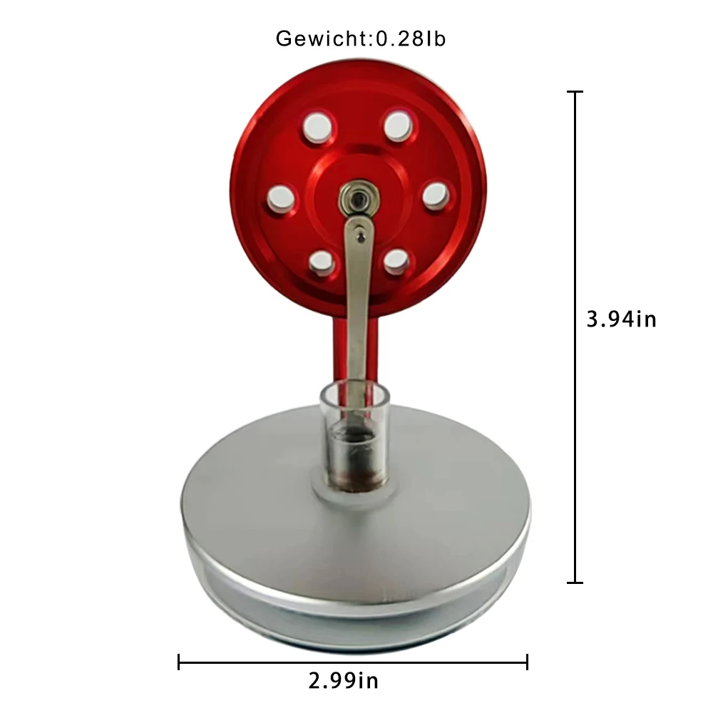 shen bing  Low temperature difference Stirling engine model steam power physics experiment New unique toy creative birthday gift