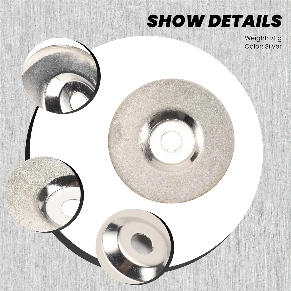 *N21R Cutting disc, for glass / stone, with diamond coating, galvanized, fine grain