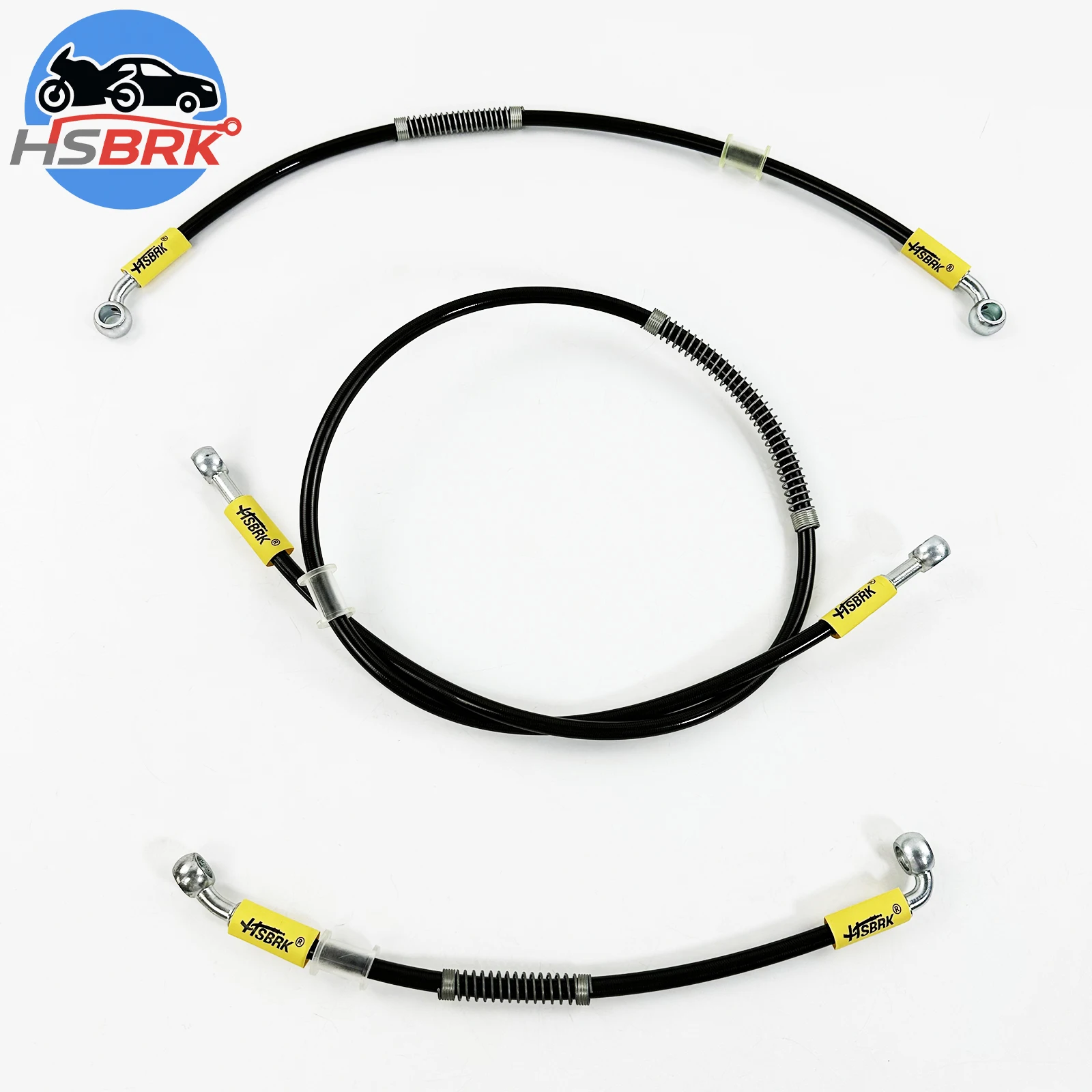 

Устойчивая масляная трубка, плетеная из нержавеющей стали, темно-коричневый нейлоновый тормозной шланг 10-200 см, модификация автомобиля, мотоцикла, тормозная линия