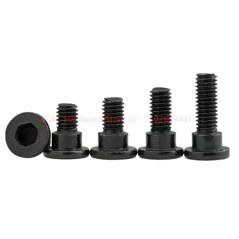 SCM435 Black Steel M2.5 M3 12.9 Grade Black Stepped Hex Socket Screws Hexagon Socket Shoulder Screws W03.757