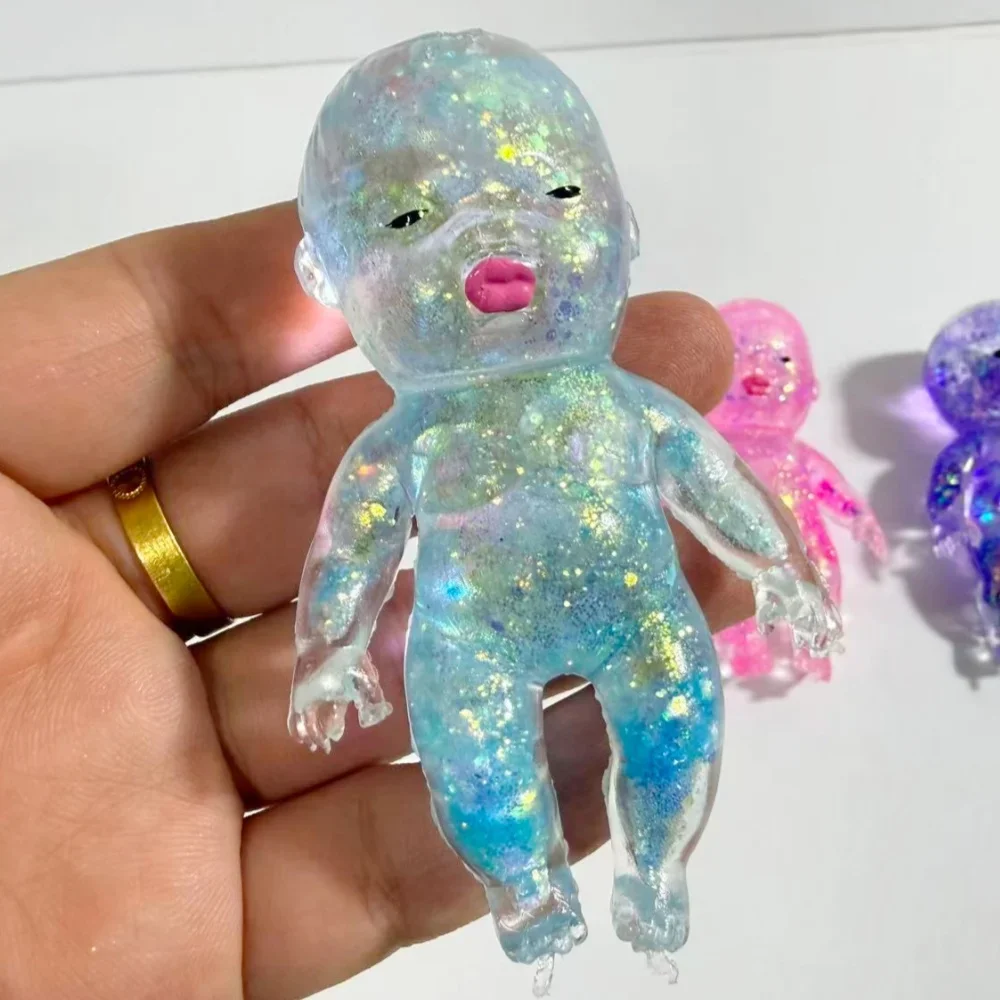 Squishy Maltose-Zucker-Baby-Quetschspielzeug, Kawaii Baby, dehnbares, langsam aufsteigendes Fidget-Spielzeug für Erwachsene, Stress- und Angstlinderung, Geschenke – Detail 4