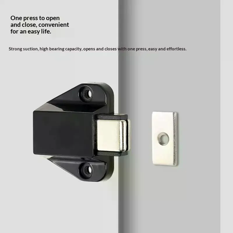 Hidden Magnetic Cabinet Catch Handle Free Adjustable Plastic Drawer Bouncer for Bathroom Vanity Cabinet Door Repairs