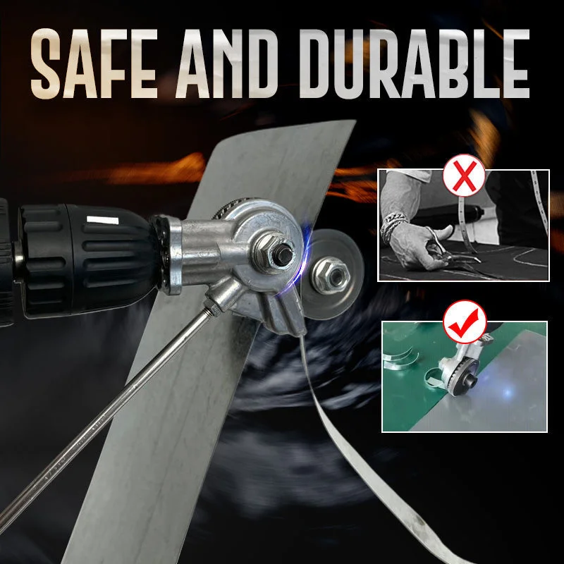 Electric Drill Shear Plate Cutter Attachment Metal Knife Copper Sheet Cut Tool Power Nibbler Punch Scissors Converter Adapter