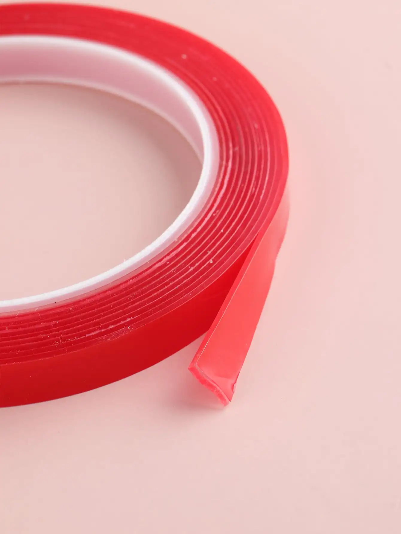 1 bis 5 Rollen doppelseitiges rotes Klebeband für Nägel, starker Acrylkleberstreifen für Nagelverlängerungen, DIY-Maniküre-Werkzeuge – Detail 5