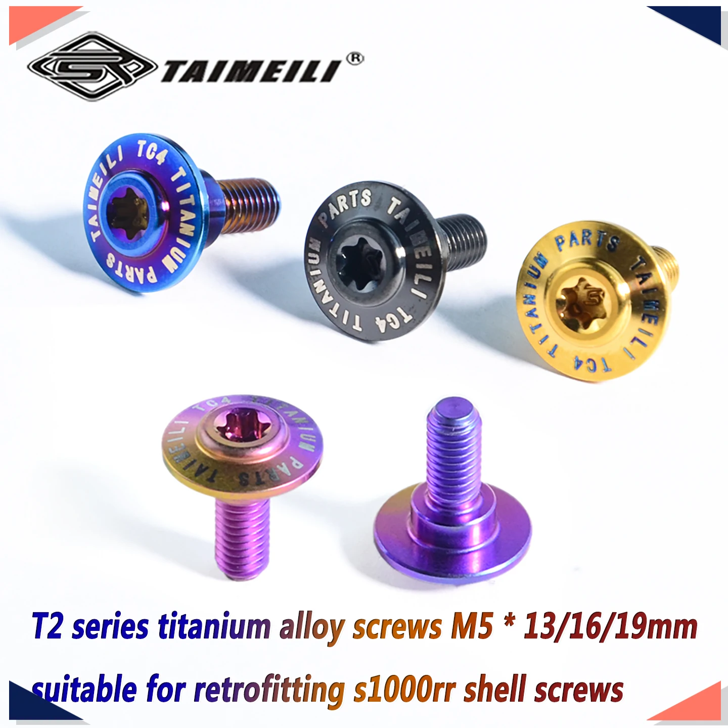Image of TAIMEILI T2 Serie Schrauben aus Titanlegierung – Geeignet für BMW S1000RR Modifikation M5x13/16/19mm-2/4/6/8/10 Stück