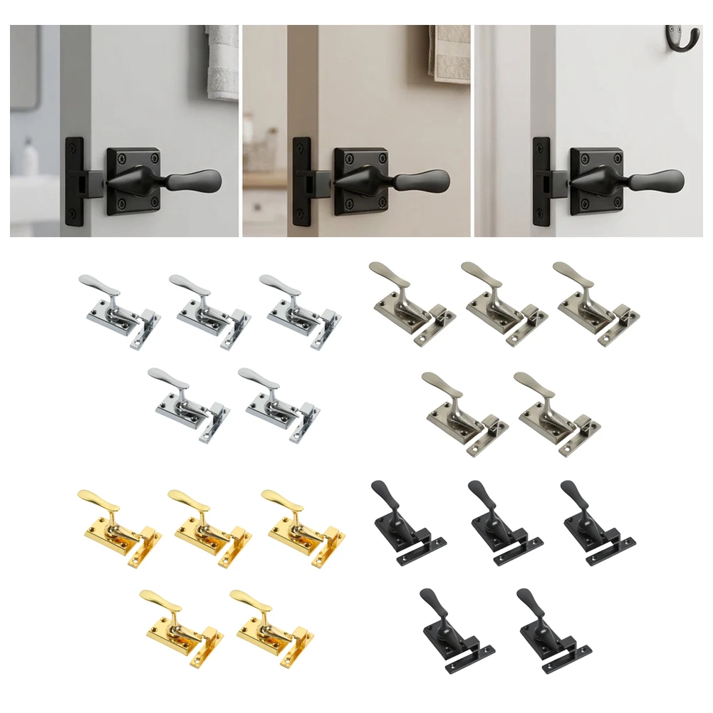 20 Unit Zinc Alloy Twist Latch Lock Pack for Easy Door Upgrade Fast Installation with Basic Tools No Special Routing Needed