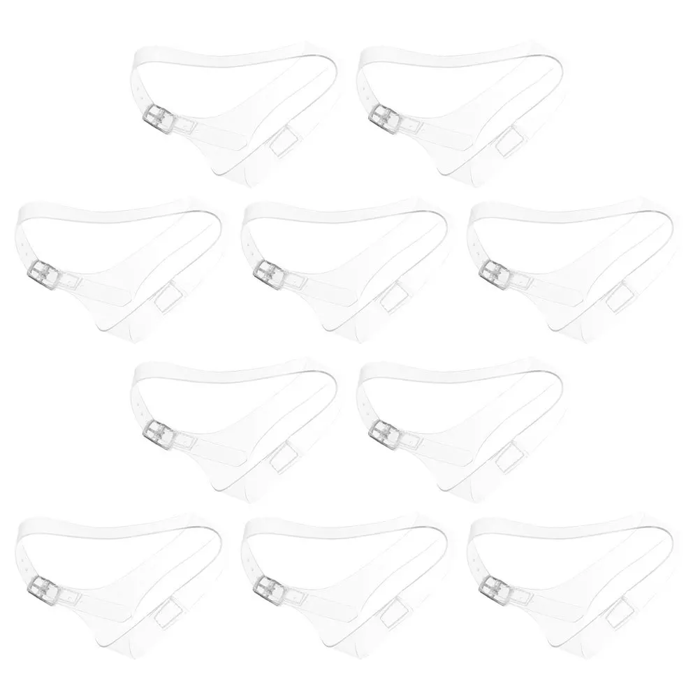 Transparent High Heel Straps Clear Detachable Shoe Belts Anti-Slip Elastic Bands For Wedges Pumps Women Party Wedding