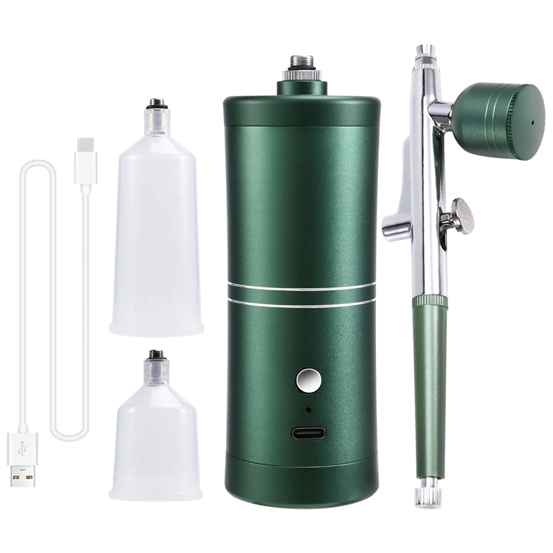 Airbrush เล็บคอมเพรสเซอร์แบบพกพาสําหรับเล็บจิตรกรรมหัตถกรรมเค้กตกแต่ง NANO Steam Gun สเปรย์คอมเพรสเซอร์