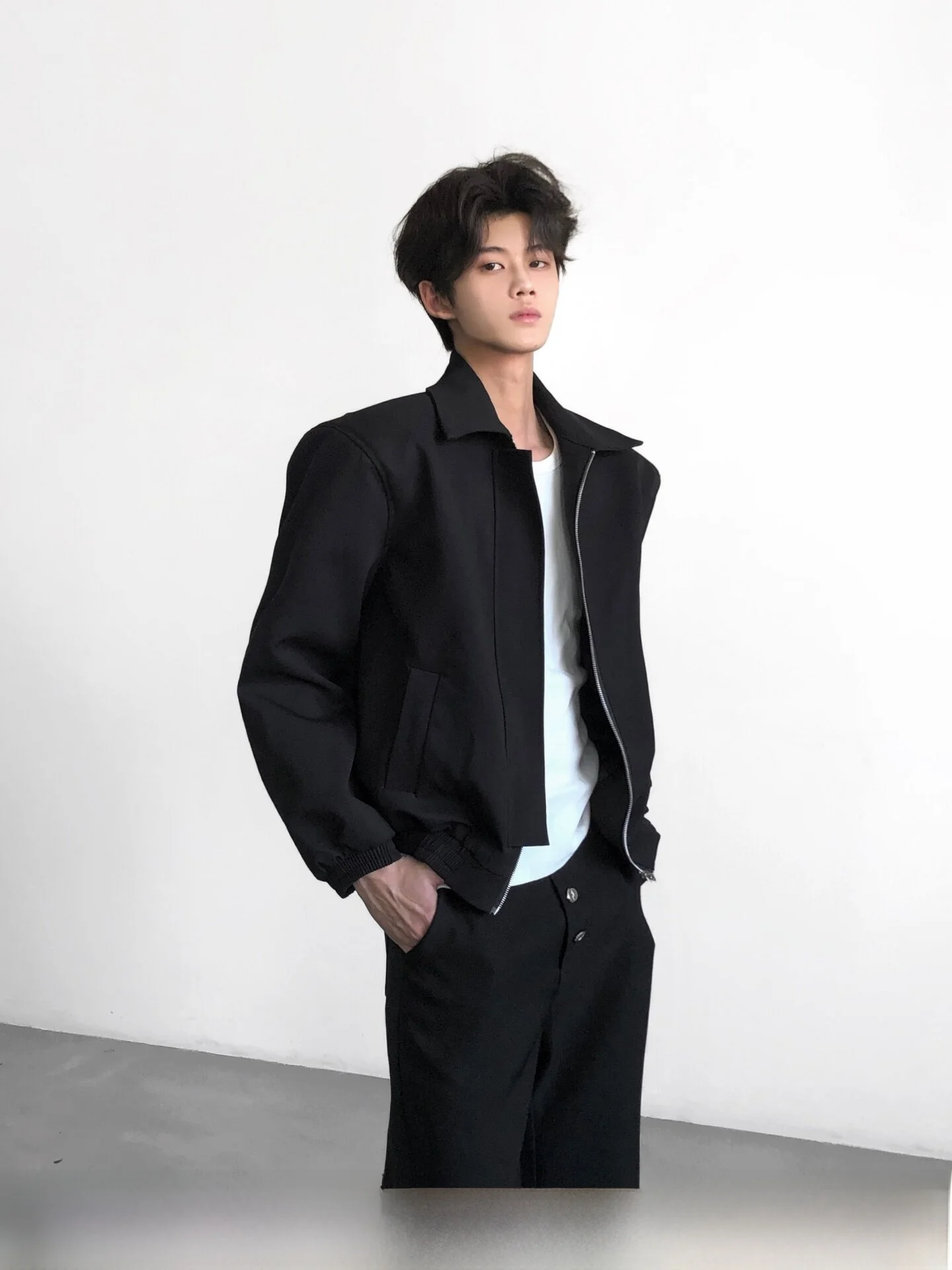 

Ace Deconstructivism Embroidered Short Jacket Men's Casual Style Spring Autumn Minimalist High Intelligence Sensation Outerwear
